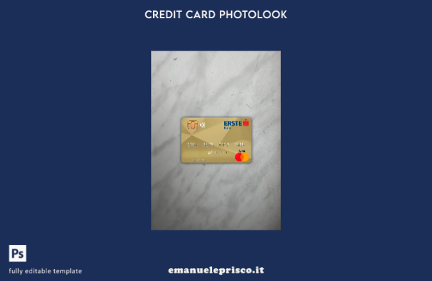 modello frontale photolook mastercard Ungheria Erste Bank stile verificato